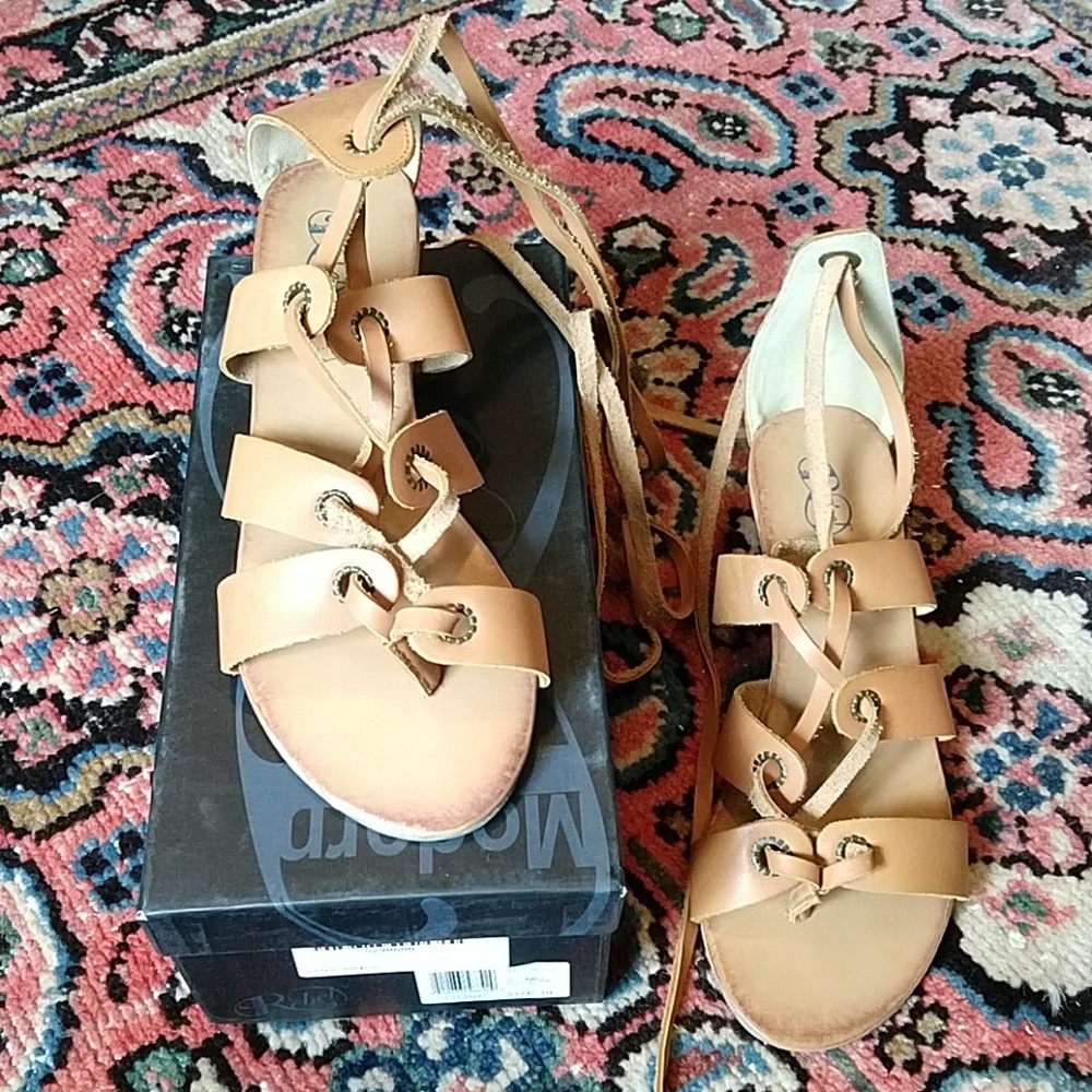 Santorinos modern rebel gladiator sandals